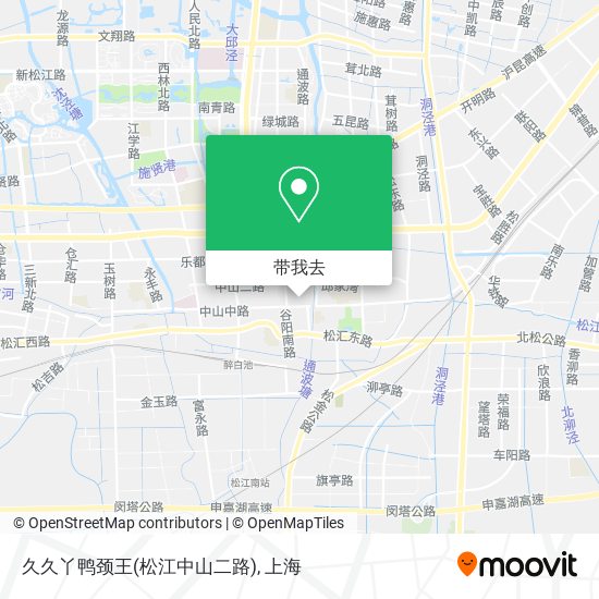久久丫鸭颈王(松江中山二路)地图