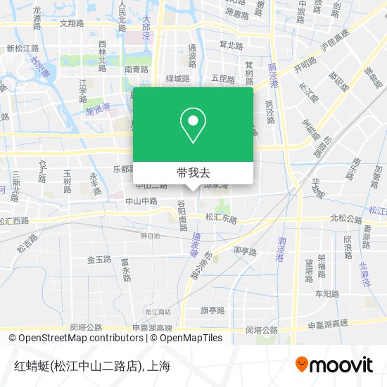 红蜻蜓(松江中山二路店)地图