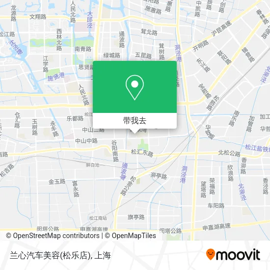 兰心汽车美容(松乐店)地图