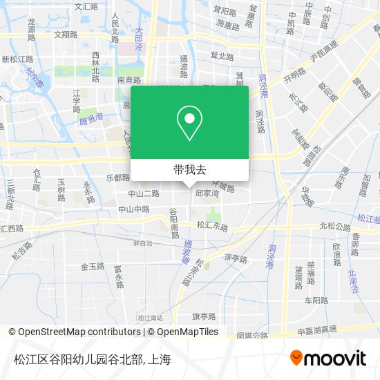 松江区谷阳幼儿园谷北部地图