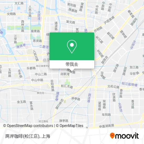 两岸咖啡(松江店)地图