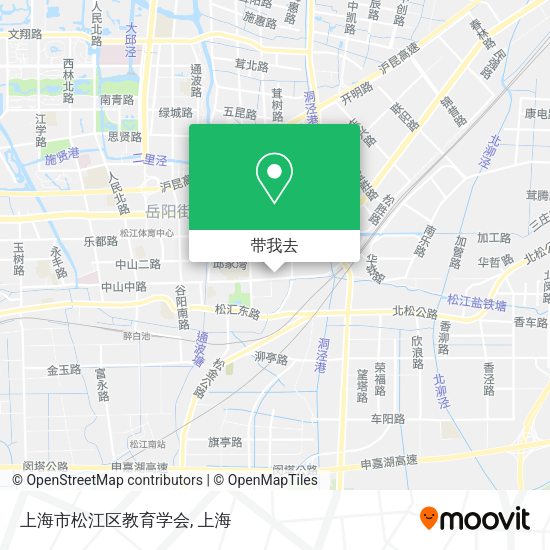 上海市松江区教育学会地图