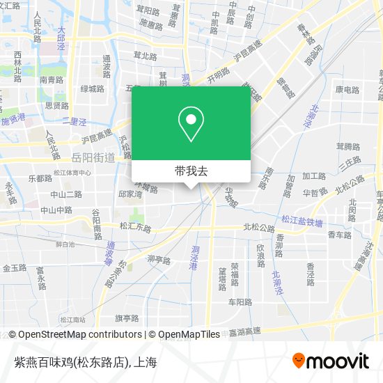 紫燕百味鸡(松东路店)地图