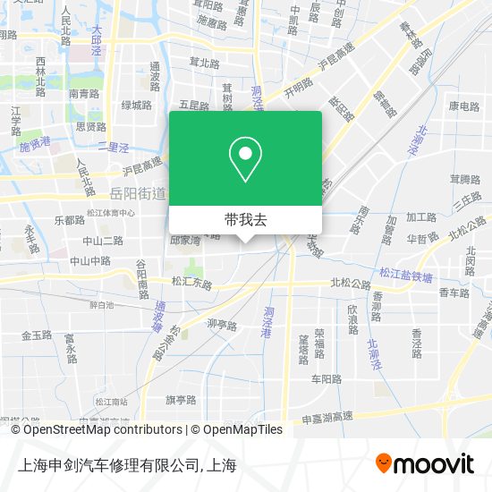 上海申剑汽车修理有限公司地图