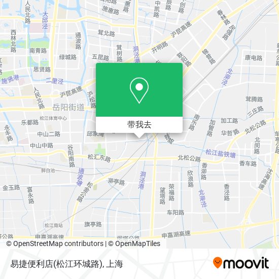 易捷便利店(松江环城路)地图