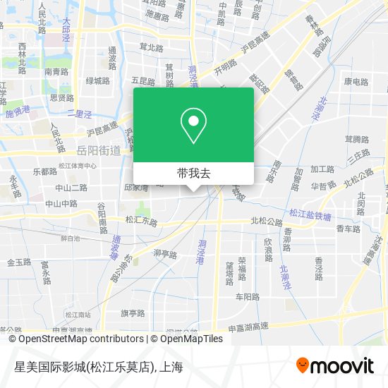 星美国际影城(松江乐莫店)地图