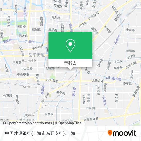 中国建设银行(上海市东开支行)地图