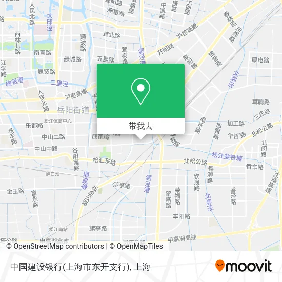中国建设银行(上海市东开支行)地图