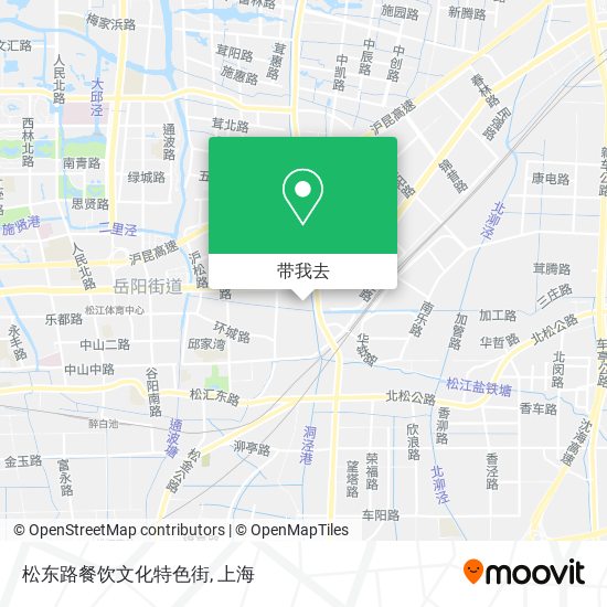 松东路餐饮文化特色街地图