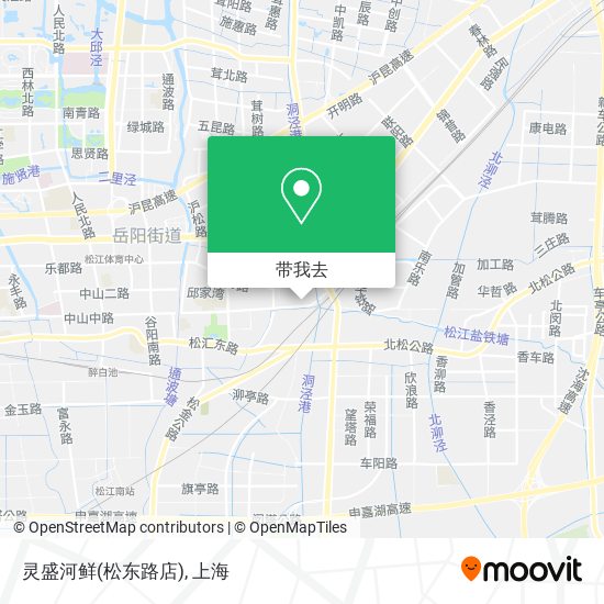 灵盛河鲜(松东路店)地图