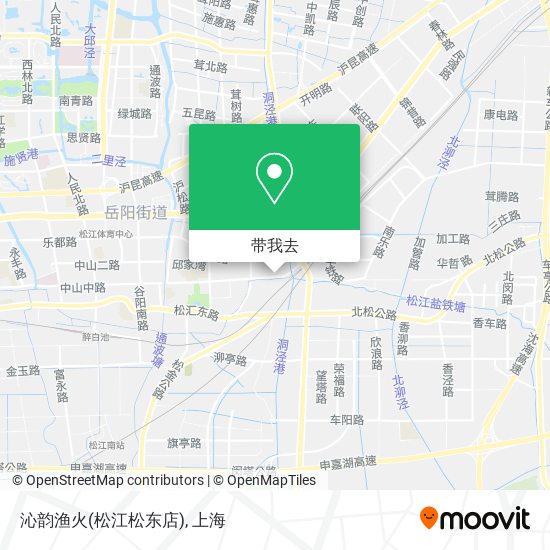 沁韵渔火(松江松东店)地图