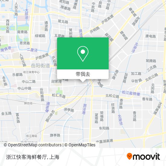浙江快客海鲜餐厅地图