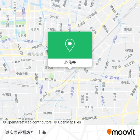 诚实果品批发行地图