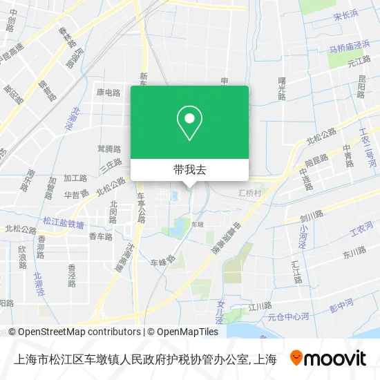 上海市松江区车墩镇人民政府护税协管办公室地图