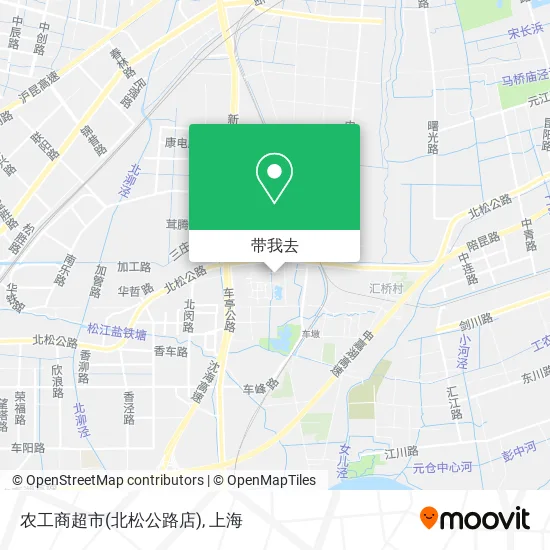 农工商超市(北松公路店)地图
