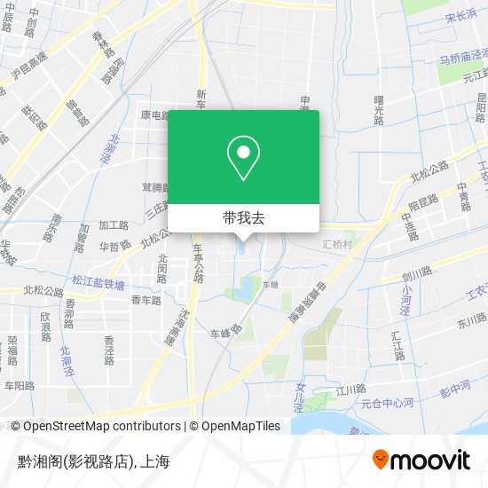 黔湘阁(影视路店)地图