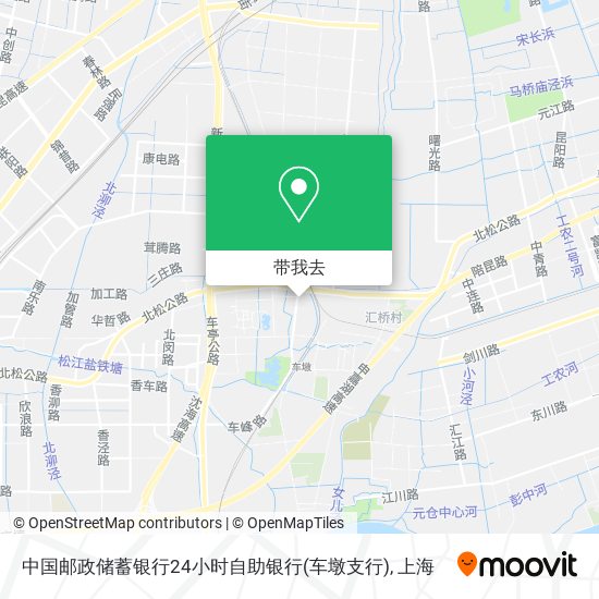 中国邮政储蓄银行24小时自助银行(车墩支行)地图