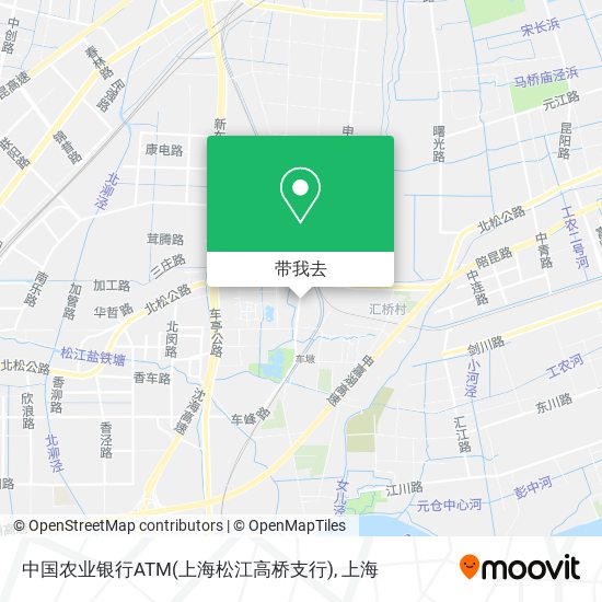 中国农业银行ATM(上海松江高桥支行)地图