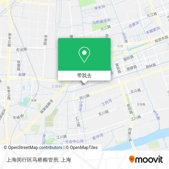 上海闵行区马桥粮管所地图