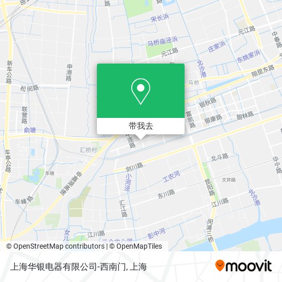 上海华银电器有限公司-西南门地图
