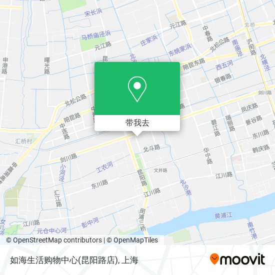 如海生活购物中心(昆阳路店)地图