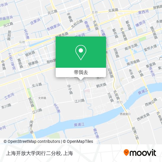 上海开放大学闵行二分校地图