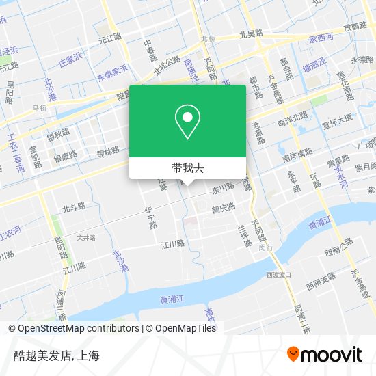 酷越美发店地图