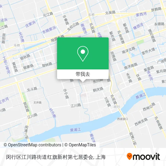 闵行区江川路街道红旗新村第七居委会地图