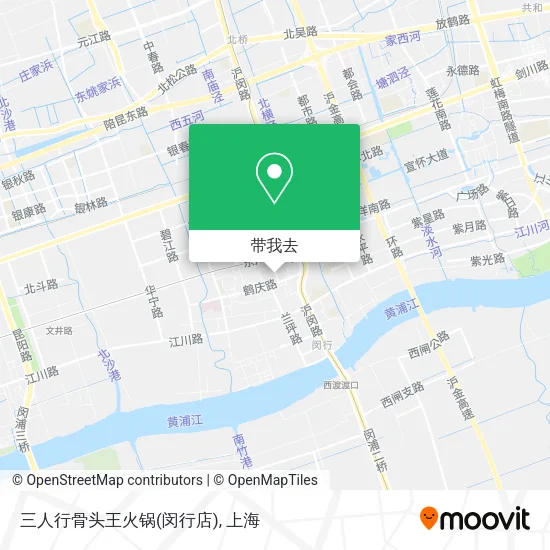 三人行骨头王火锅(闵行店)地图