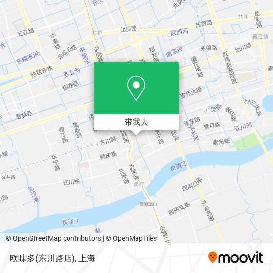 欧味多(东川路店)地图