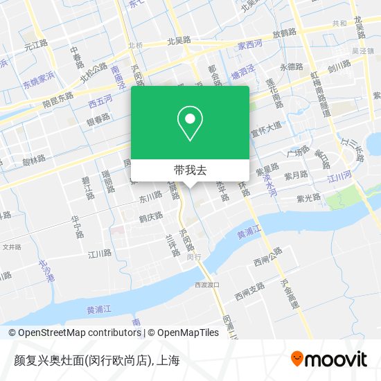 颜复兴奥灶面(闵行欧尚店)地图