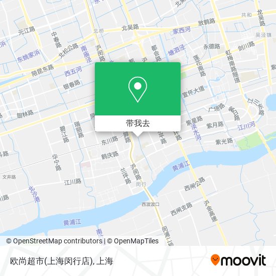 欧尚超市(上海闵行店)地图