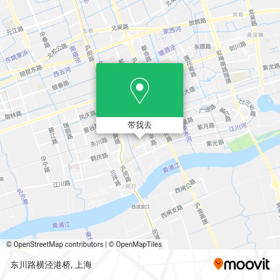 东川路横泾港桥地图