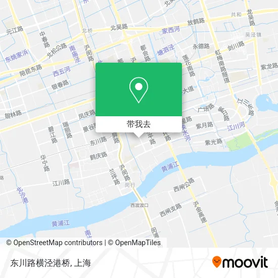 东川路横泾港桥地图
