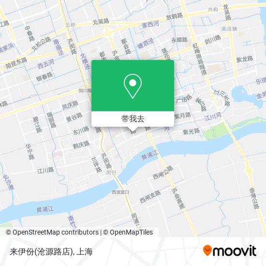 来伊份(沧源路店)地图