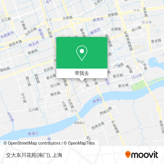 交大东川花苑(南门)地图