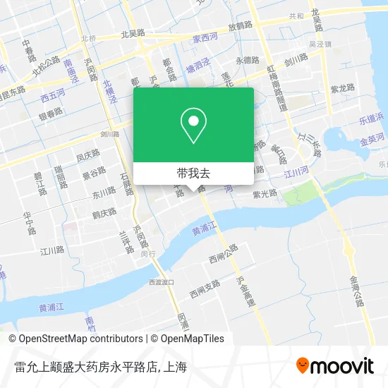 雷允上颛盛大药房永平路店地图