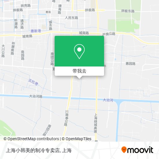 上海小韩美的制冷专卖店地图