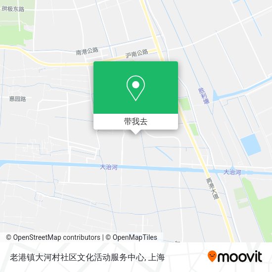 老港镇大河村社区文化活动服务中心地图