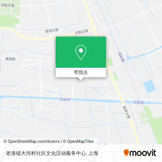 老港镇大河村社区文化活动服务中心地图