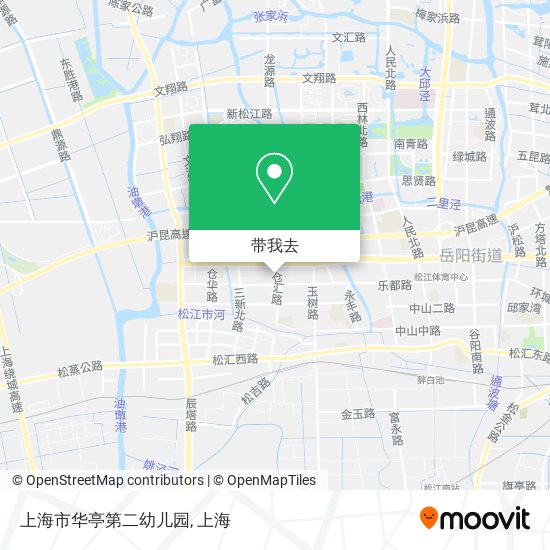 上海市华亭第二幼儿园地图
