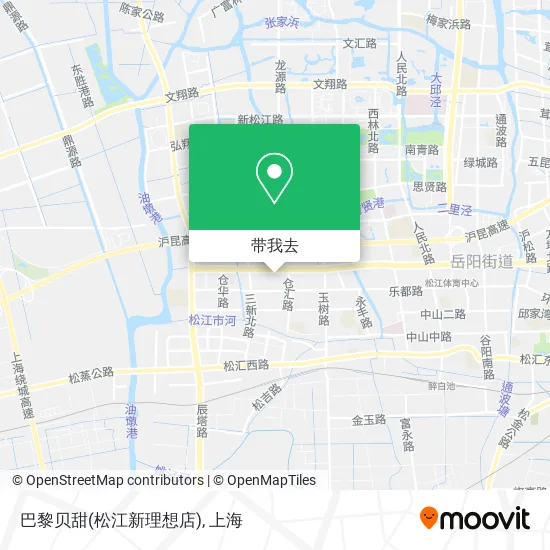 巴黎贝甜(松江新理想店)地图