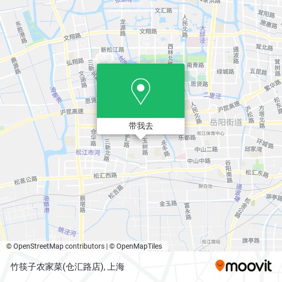 竹筷子农家菜(仓汇路店)地图