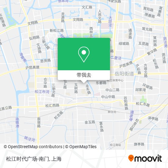 松江时代广场-南门地图