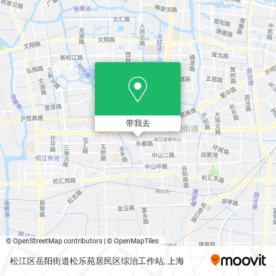 松江区岳阳街道松乐苑居民区综治工作站地图