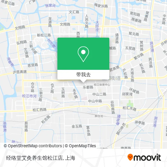 经络堂艾灸养生馆松江店地图