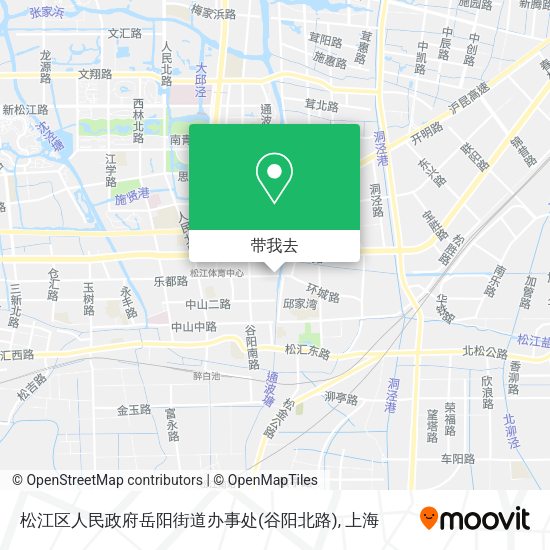 松江区人民政府岳阳街道办事处(谷阳北路)地图