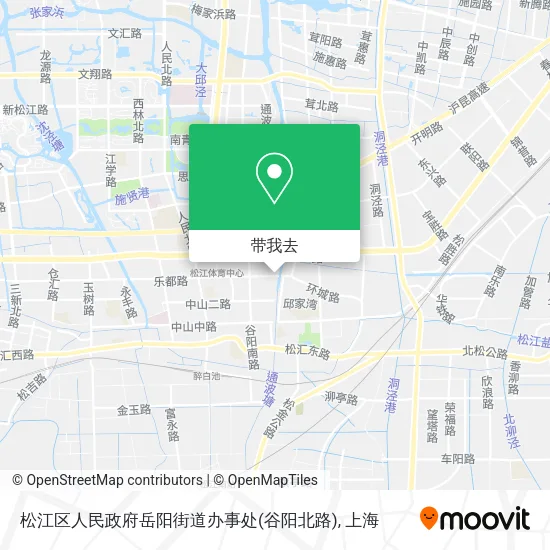 松江区人民政府岳阳街道办事处(谷阳北路)地图