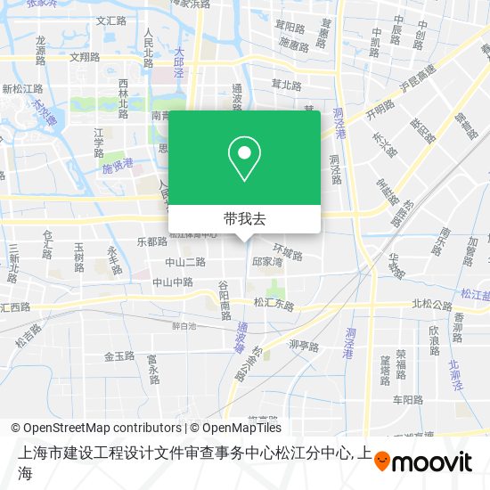 上海市建设工程设计文件审查事务中心松江分中心地图