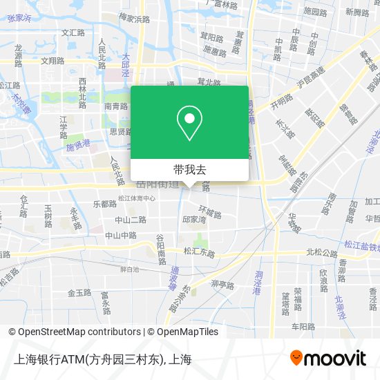 上海银行ATM(方舟园三村东)地图
